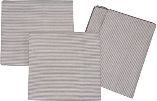 Beboulino Baby Bettlaken Rige Lines Beiges 95x150cm
