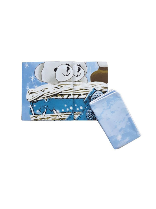 Beboulino Set Of Fitted Dream Blue Baby Sheets 95x150cm