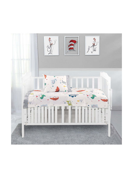 Beauty Home Art Baby Sheets Set Crib Cotton Fitted Multicolored 120x160cm 202100014