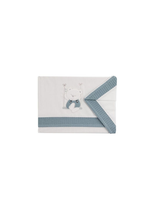 Interbaby Swing Seturi de cearșafuri pentru bebeluși Pentru Patut Bumbac Albastru Petrol 115x175buc 3buc