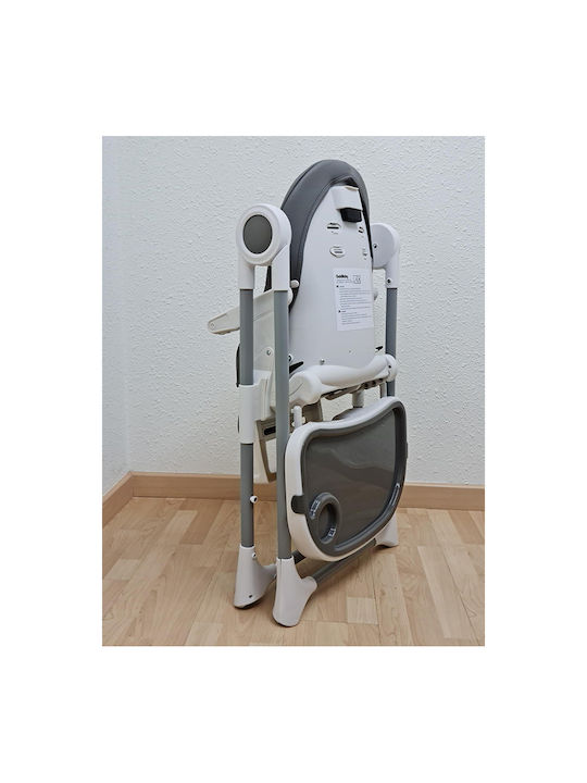 Onna Ivolia Foldable Baby Highchair 2 in 1 with Adjustable Height Gray