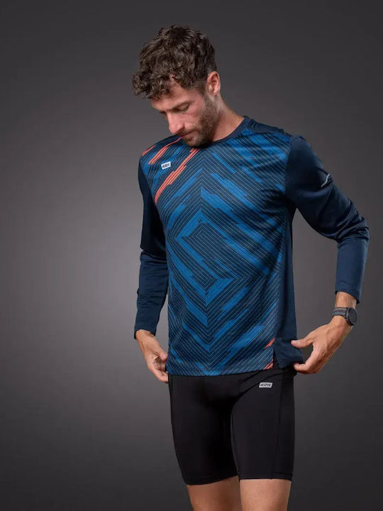 Αθλητική Μπλούζα Μακρυμάνικη Vortex Blue