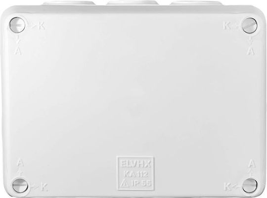 Elvhx Elbox Електрическо кутия за външен монтаж Branching IP54 в Сив цвят