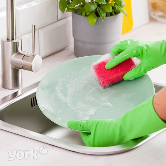York Kitchen Sponge for Dishes Silver 30pcs