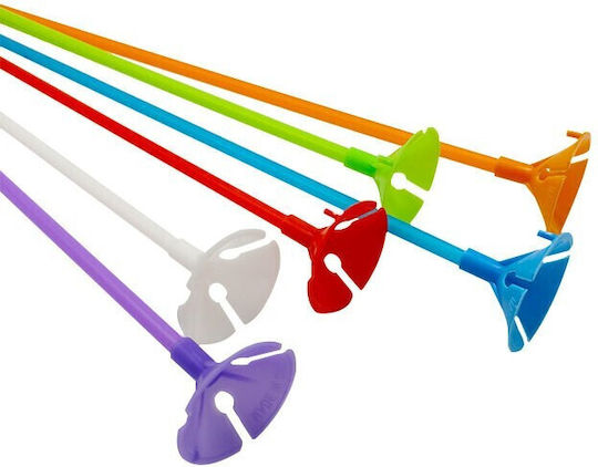 Set 100 Bețe Pentru Baloane Rozete Suporturi Flippy Din Plastic Ușor De Instalată Reutilizabil Aniversare Nuntă Zi De Naștere Decorare 40 Cm Multicolor
