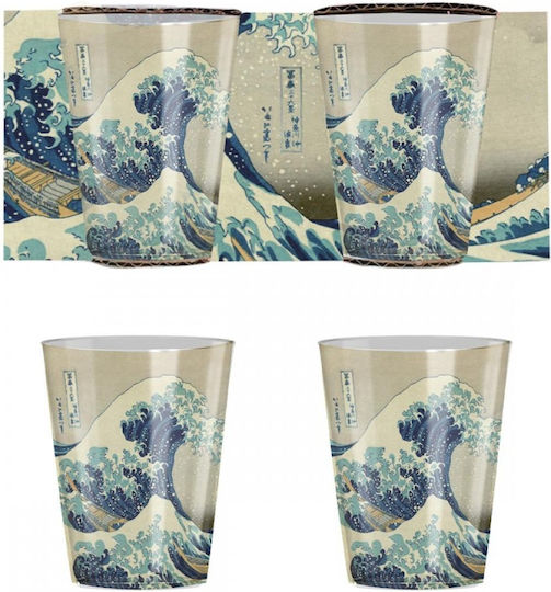 Enesco Hokusai Enesco Great Wave Kanagawa Shot Glass Set