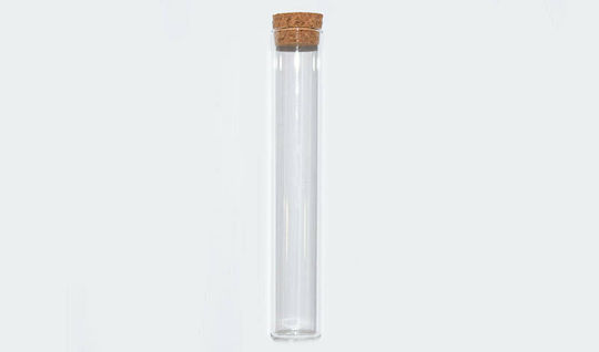 ED Collection Glass Bottle for Wedding Favors Glass Tube with Ribbon for Wedding Favors 15x2.5cm 1pcs