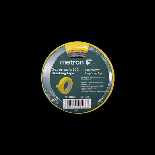 Metron Metron Papierklebeband 60c 30x40m Gelb 092868