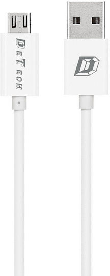 Редовна USB 2.0 до микро USB кабел Бял 1м (14143) 1бр