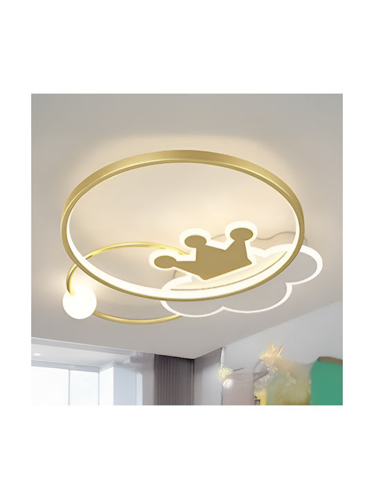 Alista Home Plafonieră de Tavan Aurie cu LED Integrat și Telecomandă