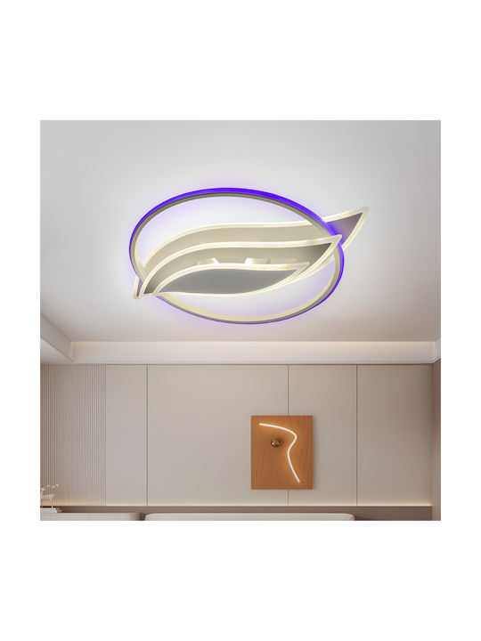 Alista Home Ceiling Mount Light White with Integrated LED and Remote Control