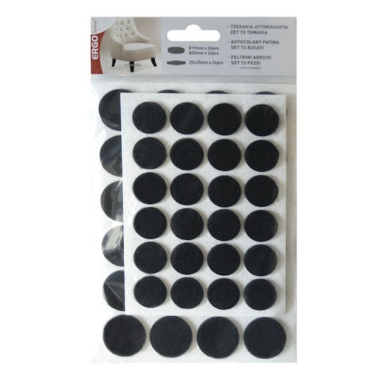 ERGOhome 570600.0012 Furniture Protectors with Sticker 72pcs