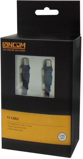 Lancom Καλώδιο Κεραίας Coax male - Coax female Μαύρο 5m (02.006.0134) 5τμχ