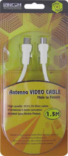 Lancom Καλώδιο Κεραίας Coax male - Coax male Λευκό 3m (02.006.0115) 5τμχ