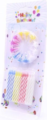 Simple Birthday Candle Regular Multicolored