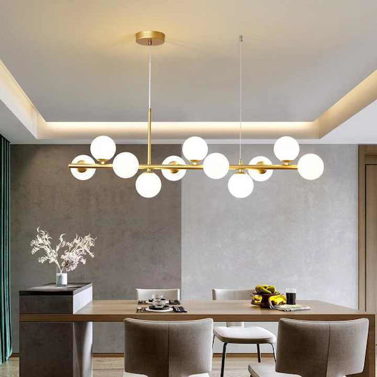 Alista Home Reglabil Lustră Auriu pentru 11 Becuri G9