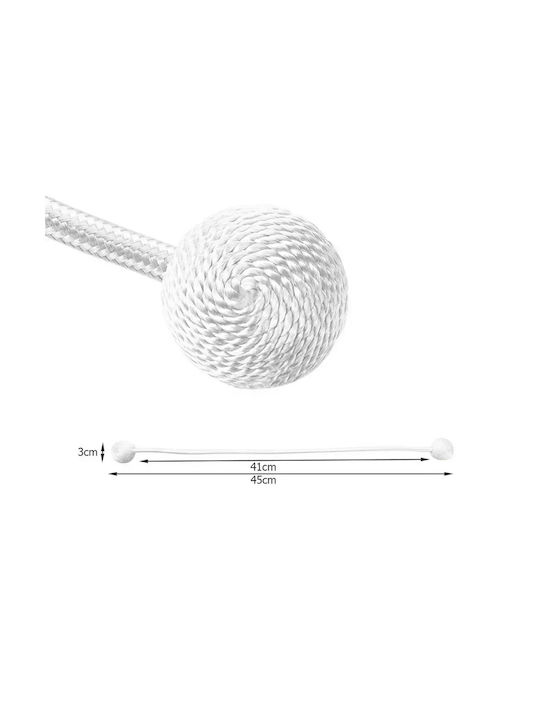 Tie-Back Magnetic White 1pcs