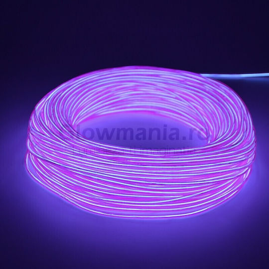 Sârmă Neon Electroluminiscentă Flexibilă El 5 Mm