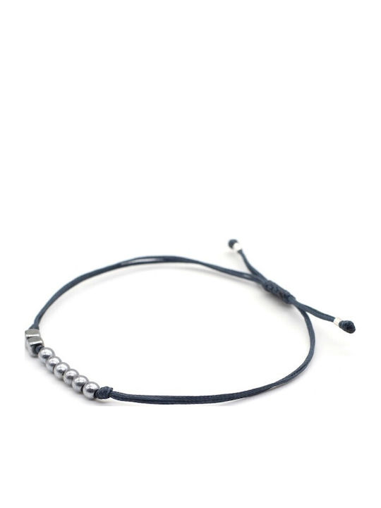 Irmelia Armbänder Gουράκι 26 Αιματίτης Sil Blaues Jeans