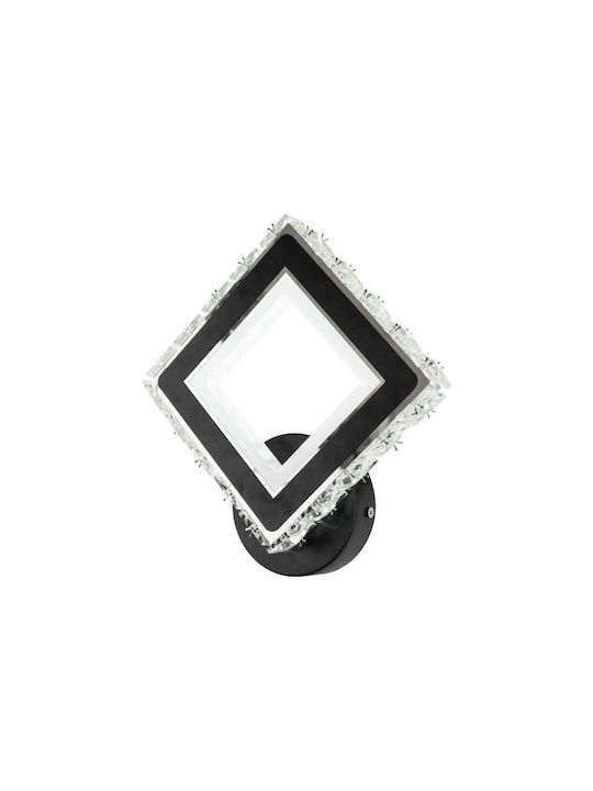 Terrano Wandleuchte Kristalle Quadratisch 24w Kühle Warme Neutrale Farbe Schwarz Edelstahl Terrano Wandleuchte Kristalle Quadratisch 24w Kühle Warme Neutrale Farbe Schwarz Edelstahl