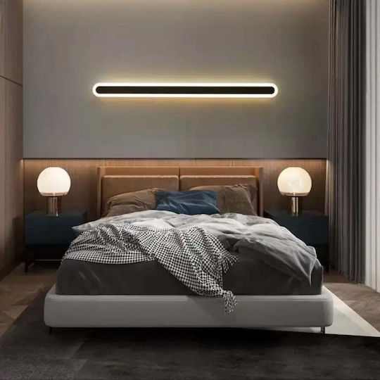 Caspian 15w Black Led Wall Light