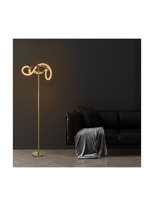 kelvo Glow LED Φωτιστικό Δαπέδου Υ160εκ. Χρυσό