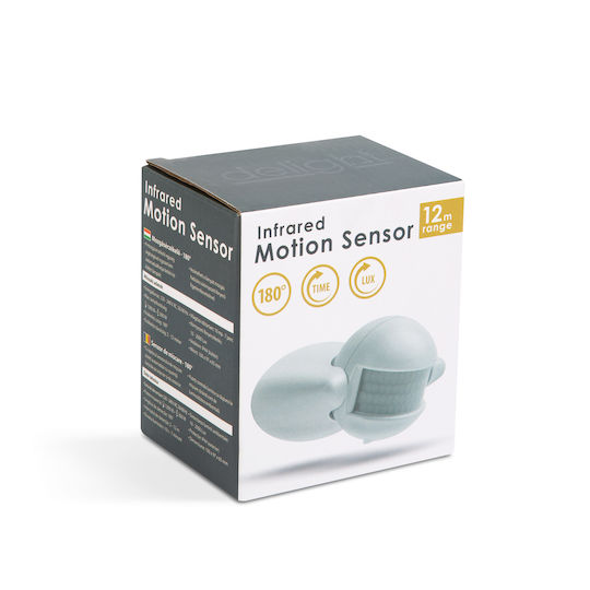 Senzor de Mișcare 180° Max 12 m Max 1200w Ip44