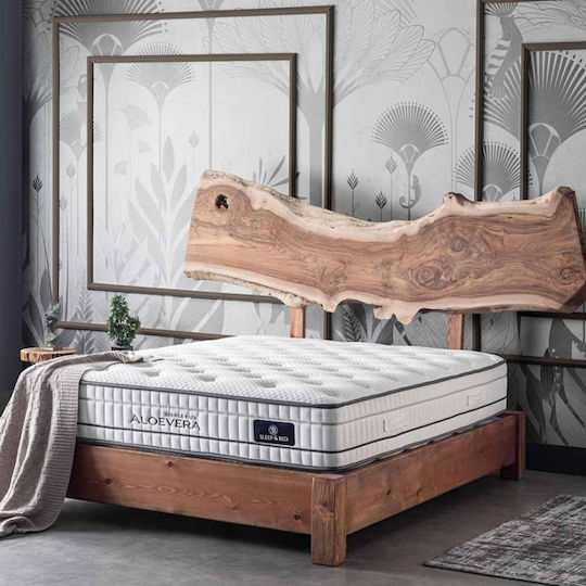 Como felt & wadding producers Aloevera Doubleface 30 Ημίδιπλο Ανατομικό Στρώμα 110x190cm με Ανεξάρτητα Ελατήρια