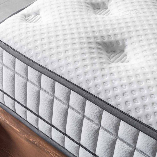 Como felt & wadding producers Aloevera Doubleface 30 Ημίδιπλο Ανατομικό Στρώμα 110x190cm με Ανεξάρτητα Ελατήρια