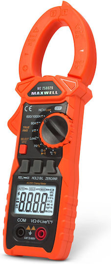 Maxwell & Williams Αμπεροτσιμπίδα Ψηφιακή 1000A AC True RMS με Ακροδέκτες