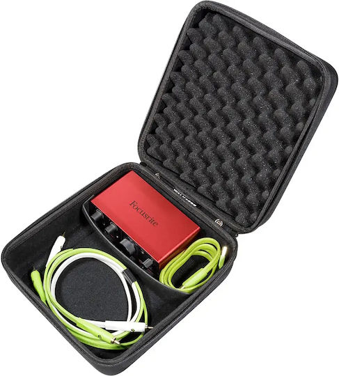 Walkasse W-mcb-hc5 Evanik Interface Hardcase Black Focusrite Scarlett 2i2 4i4 16i16 Ni Complete Claret 2pre 4pre Rednet Universal Audio Volt176 276 476-volt 1 Volt 2 Behringer Um2 Umc 202 Umc22 Umc204 202 + Similar Size Interfaces