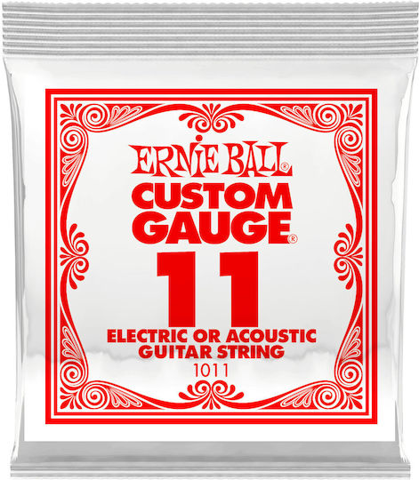 Ernie Ball Plain Μονή Χορδή Steel Λαούτου 11" Ball End