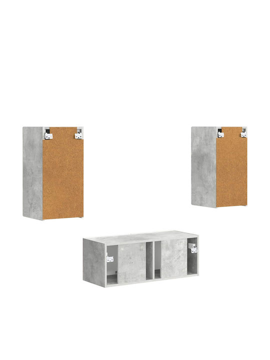 Wohnzimmer TV-Einheit Grey L78.5xB31xH30cm