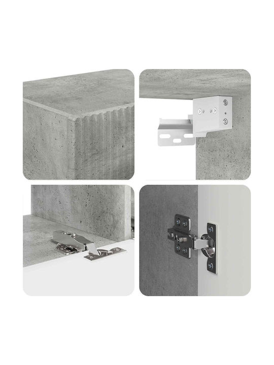 Living Room TV Unit Grey L30xW31xH100cm