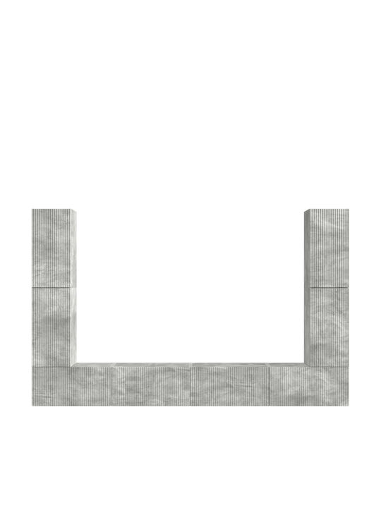 Wohnzimmer TV-Einheit Grau M31xB30xH60cm