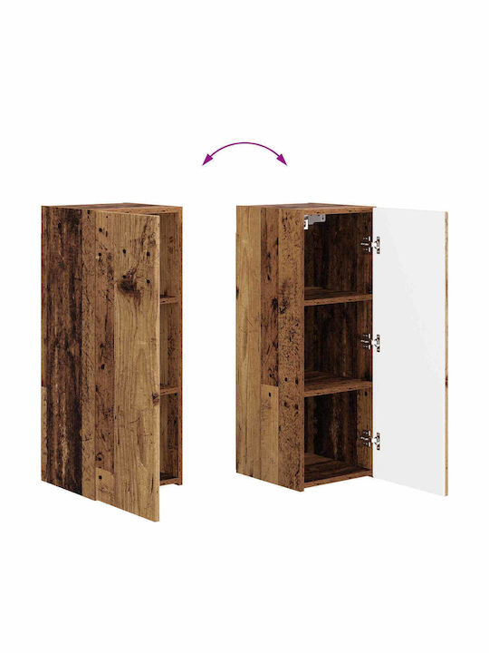 Living Room TV Unit Old Wood L78.5xW30xH29.5cm
