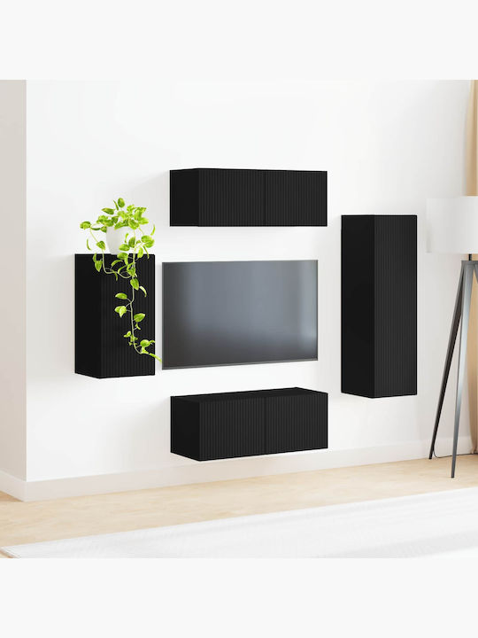 Living Room TV Unit Black L30xW31xH100cm