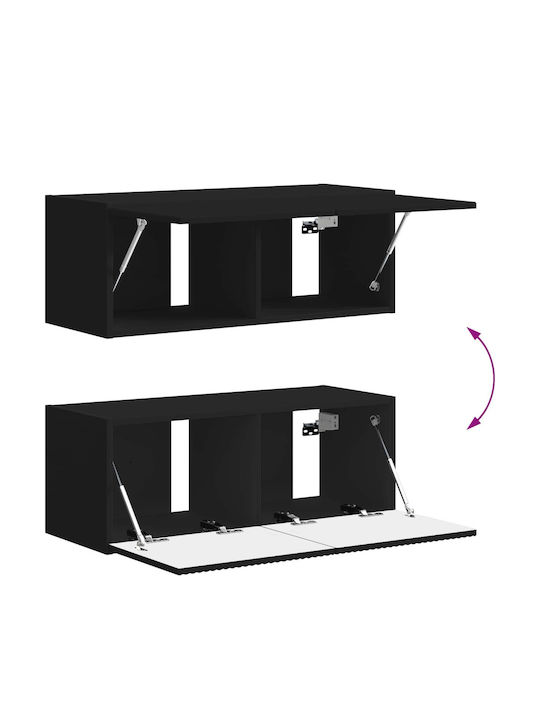 Living Room TV Unit Black L30xW31xH100cm