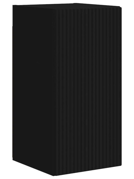 Wohnzimmer TV-Einheit Schwarz mit Beleuchtung M30xB31xH60cm