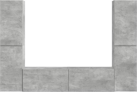 Living Room TV Unit Grey L31xW31xH60cm Living Room TV Unit Grey L31xW31xH60cm