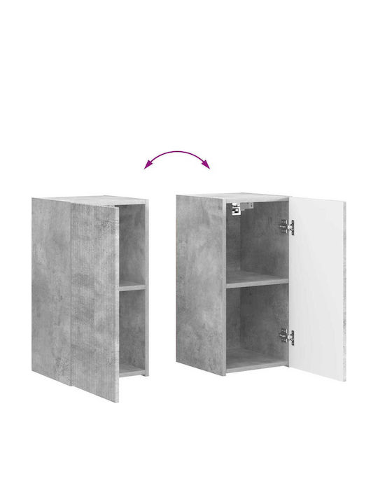 Living Room TV Unit Grey L31xW31xH60cm