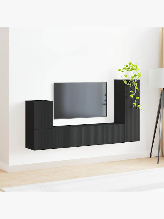 Living Room TV Unit Black L30xW31xH100cm