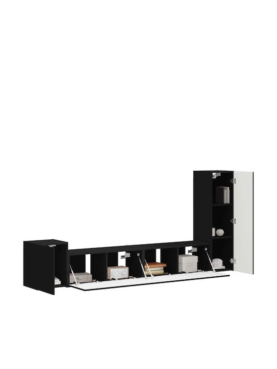 Living Room TV Unit Black L30xW31xH100cm