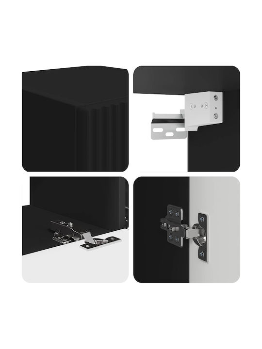 Living Room TV Unit Black L30xW31xH100cm