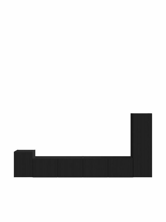 Living Room TV Unit Black L30xW31xH100cm