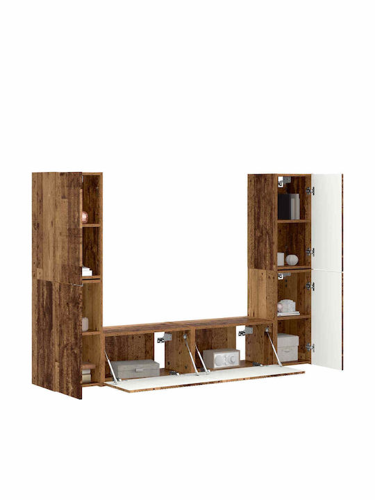 Wohnzimmer TV-Einheit Old Wood mit Beleuchtung L30xB31xH60cm