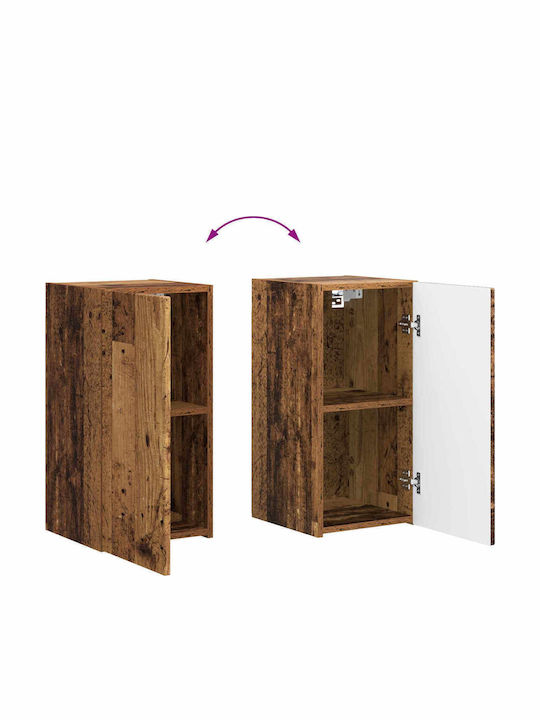 Wohnzimmer TV-Einheit Old Wood mit Beleuchtung L30xB31xH60cm