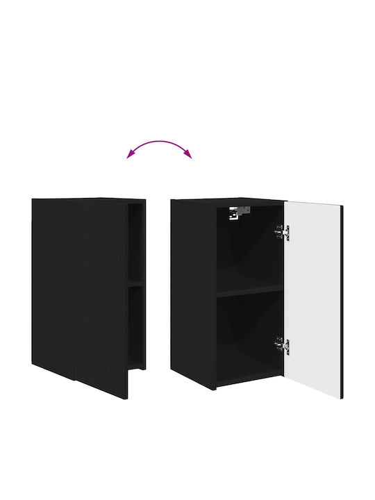 Wohnzimmer TV-Einheit Schwarz M31xB30xH60cm