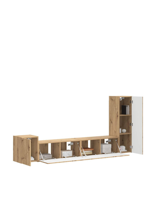 Living Room TV Unit Artisan Oak L30xW31xH100cm
