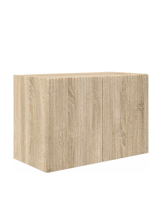 Living Room TV Unit with Lighting Sonoma Oak L78.5xW30xH29.5cm